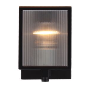 Henessy 1-Light Wall Sconce in Black & Brushed Nickel