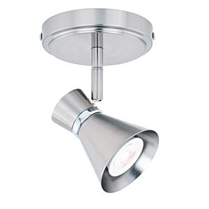 Alto 1-Light LED Directional Ceiling Light in Brushed Nickel and Chrome