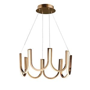 You 1-Light LED Pendant in Brushed Champagne
