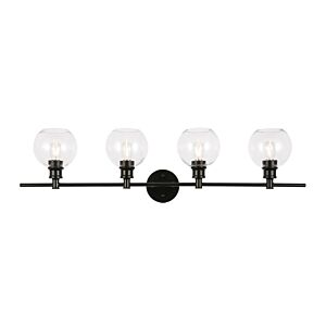 Collier 4-Light Wall Sconce in Black