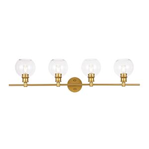 Collier 4-Light Wall Sconce in Brass