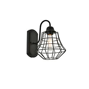 Candor 1-Light Wall Sconce in black