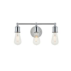 Serif 3-Light Wall Sconce in Chrome