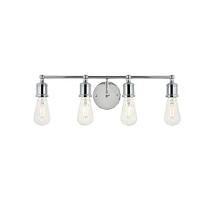 Serif 4-Light Wall Sconce in Chrome