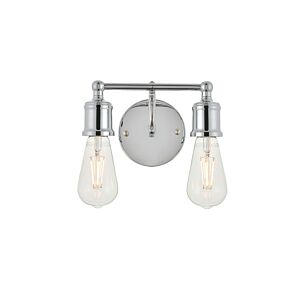 Serif 2-Light Wall Sconce in Chrome