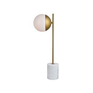 Eclipse 1-Light Table Lamp in Brass