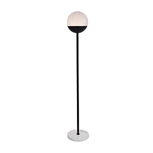 Eclipse 1-Light Floor Lamp in Black