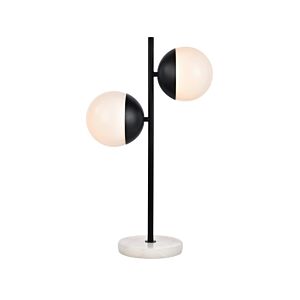 Eclipse 2-Light Table Lamp in Black