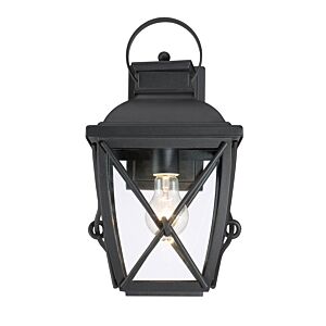 Belmont 1-Light Wall Lantern in Black