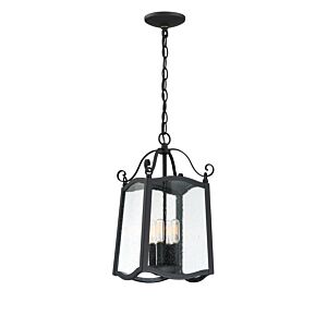 Glenwood 4-Light Hanging Lantern in Black