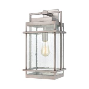 Breckenridge 1-Light Outdoor Wall Sconce in Weathered Zinc