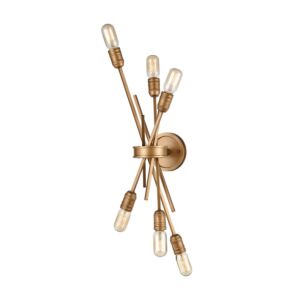 Xenia 6-Light Wall Sconce in Matte Gold