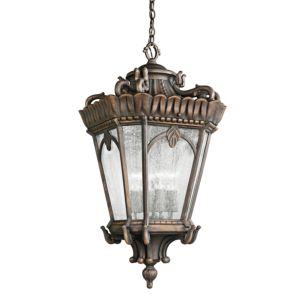 Kichler Tournai 4 Light 17 Inch Outdoor Hanging Pendant in Londonderry