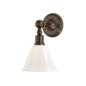 Hudson Valley Darien 14 Inch Wall Sconce in Distressed Bronze