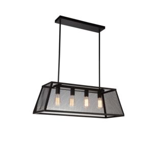 CWI Lighting Macleay 4 Light Down Chandelier with Black finish