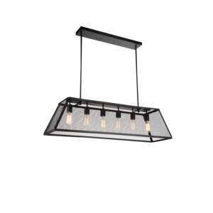 CWI Lighting Alyson 6 Light Down Chandelier with Black finish