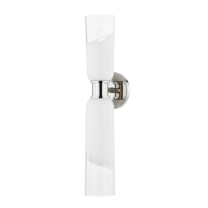 Wasson 2-Light Wall Sconce in Polished Nickel