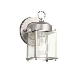 1-Light Outdoor Wall Mount in Stainless Steel