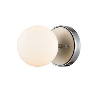 DVI Alouette 1-Light Wall Sconce in Chrome and Buffed Nickel