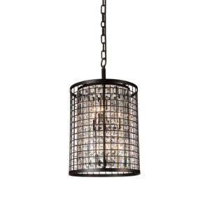 CWI Lighting Meghna 6 Light Up Chandelier with Brown finish