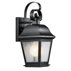 Kichler Mount Vernon Small Outdoor Wall Lantern in Painted Black
