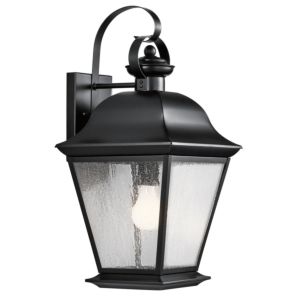 Kichler Mount Vernon Large Outdoor Wall Lantern in Painted Black