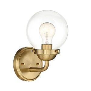 Knoll 1-Light Wall Sconce in Brushed Gold