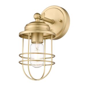 Seaport Bcb 1-Light Wall Sconce in Brushed Champagne Bronze
