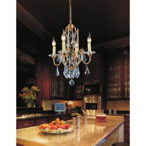 CWI Lighting Electra 4 Light Up Chandelier with Oxidized Bronze finish