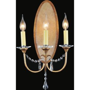 CWI Lighting Electra 3 Light Wall Sconce with Oxidized Bronze finish