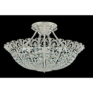 Rivendell 17-Light Semi-Flush Mount Ceiling Light in Antique Silver