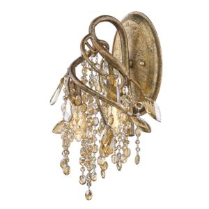 Golden Autumn 3 Light 14 Inch Wall Sconce in Mystic Gold