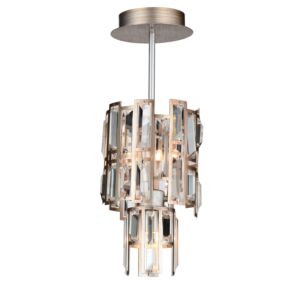 CWI Lighting Quida 3 Light Down Chandelier with Champagne finish