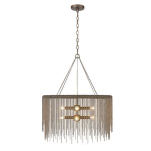 Cleo 8-Light Pendant in Rubbed Bronze
