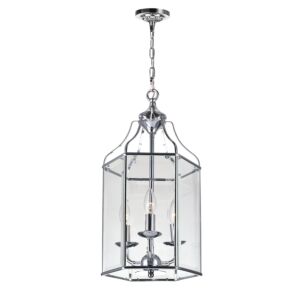 CWI Lighting Maury 3 Light Up Chandelier with Chrome finish