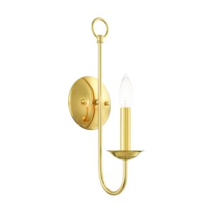 Estate 1-Light Wall Sconce in Polished Brass