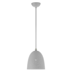 Arlington 1-Light Pendant in Nordic Gray w with Brushed Nickels