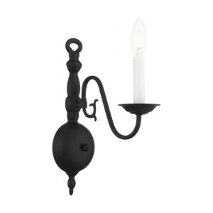Williamsburg 1-Light Wall Sconce in Black