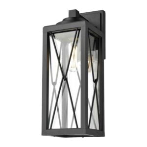 DVI County Fair Outdoor 1-Light Outdoor Wall Sconce in Black