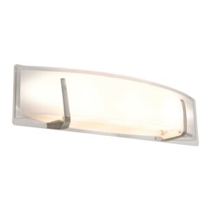 DVI Hyperion 1-Light LED Bathroom Vanity Light in Buffed Nickel