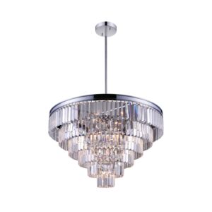 CWI Lighting Weiss 15 Light Down Chandelier with Chrome finish