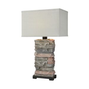 Terra Firma 1-Light Table Lamp in Stone