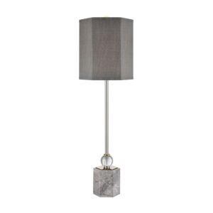 Discretion 1-Light Table Lamp in Polished Nickel