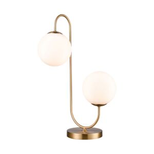 Moondance 2-Light Table Lamp in Aged Brass