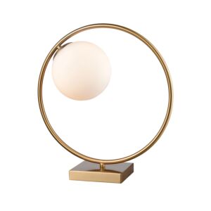 Moondance 1-Light Table Lamp in Aged Brass