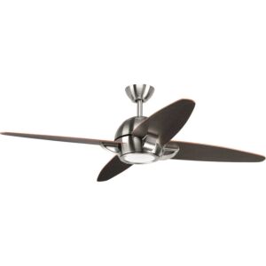 Soar 54" 1-Light 54"Hanging Ceiling Fan in Brushed Nickel