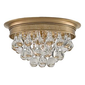 Currey & Company Worthing Ceiling Light in Antique Brass