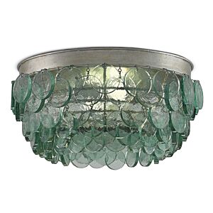 Currey & Company Braithwell Ceiling Light in Silver Leaf