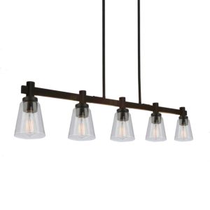 Artcraft Clarence 5 Light Kitchen Island Light in Oil Rubbed Bronze