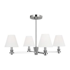 Paisley 4-Light Chandelier in Polished Nickel